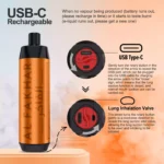 AL FAKHAR 15000 Züge F18S Pfirsich Eis,5mg Nikotin, 22ml E-Liquid, 0.6 Mesh Coil – Bestseller 2025, Günstig im Einzelhandel, Lieferung in 5-7 Tagen (7)