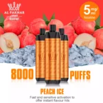 AL FAKHAR 8000 Züge F18 – Pfirsich Eis Einweg E-Zigarette, 18 ml E-Liquid, Günstiger Einzelhandel mit schneller Lieferung in 5 bis 7 Tagen (5)