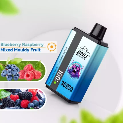 ANU 30000 Züge Double Flavor Einweg E-Zigarette – Blaubeere Himbeere & Gemischte Früchte – Wiederaufladbar – Günstiger Preis – Lieferung in 5-7 Tagen in
