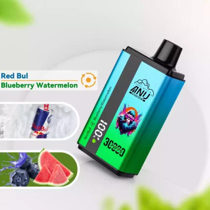 ANU 30000 Züge Einweg E-Zigarette – Red Bull & Blaubeere Wassermelone, Neue Produkte 2025, Der günstigste Preis (1)
