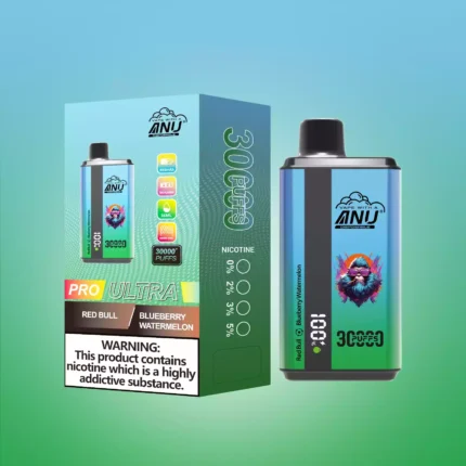 ANU 30000 Züge Einweg E-Zigarette – Red Bull & Blaubeere Wassermelone, Neue Produkte 2025, Der günstigste Preis (2)