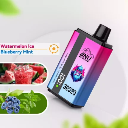 ANU 30000 Züge Einweg E-Zigarette – Wassermelone Eis & Blaubeere Minze, Bestseller 2025, direkt ab Werk, der günstigste Preis in Europa (2)