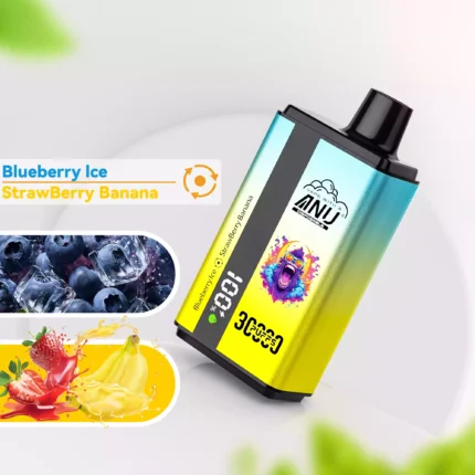 ANU 30000 Züge Einweg Vape – Blaubeere Eis & Erdbeere Banane, direkt ab Werk, günstigster Preis in Europa (2)