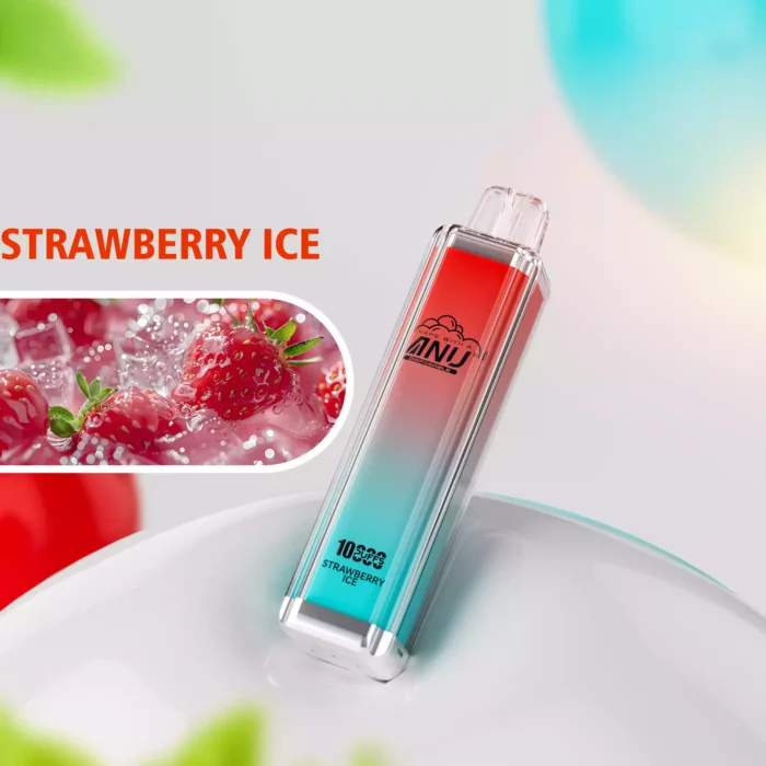 ANU Crystal 10000 ANU Crystal 10000 Züge Erdbeere Eis Einweg E-Zigarette – 0 % bis 5 % Nikotin, Bestseller 2025, günstiger Verkauf. Lieferung innerhalb von 5-7 Tagen innerhalb E (1)