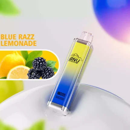ANU Crystal 10000 Züge Blau Razz Limonade Einweg E-Zigarette – 650mAh Akku, neues Produkt im Jahr 2025, günstiger Preis, 5-7 Tage Lieferung innerhalb Europas (2)