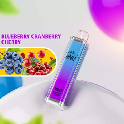 ANU Crystal 10000 Züge Blaubeere Cranberry Kirsche Einweg E-Zigarette – 0% bis 5% Nikotin, schneller Versand, Sonderangebot, Lieferung innerhalb von 5-7 Tagen in