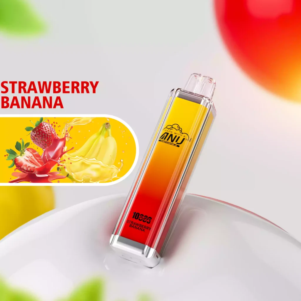 Startseite 70 ANU Crystal 10000 Züge Mesh Coil Einweg E-Zigarette– Erdbeere Banane Geschmack, 2025 Bestseller Schnelle Lieferung in Europa (2)