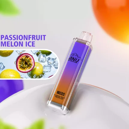 ANU Crystal 10000 Züge PassionFruit Melon Ice Einweg E-Zigarette – 650mAh Akku, neues Produkt im Jahr 2025, günstiger Preis, 5-7 Tage Lieferung innerhalb Europas (2)