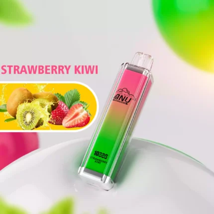 ANU Crystal 10000 Züge Strawberry Kiwi Einweg-E-Zigarette – 0 % bis 5 % Nikotin, schnelle Lieferung, günstiger Einzelhandel, 5-7 Tage Lieferzeit innerhalb Europas (1)