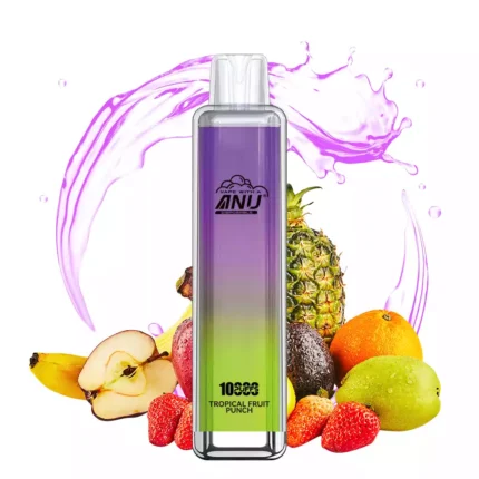 ANU Crystal 10000 Züge Tropischer Frucht punsch Einweg E-Zigarette – Neu im Jahr 2025, schneller Versand, 18 ml E-Liquid, Lieferung innerhalb von 5-7 Tagen in ganz Euro (2)