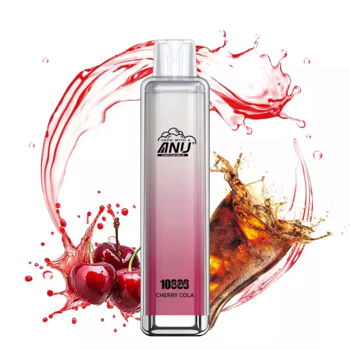 ANU Crystal 10000 Züge Kirsche Cola Einweg E-Zigarette – Neu im Jahr 2025, 0% bis 5% Nikotin, Lieferung innerhalb von 5-7 Tagen in ganz Europa