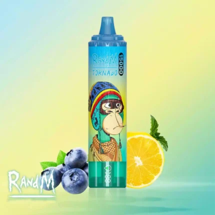 RandM Tornado 15000 Züge Blau Razz Limonade – 25ml E-Liquid, Wiederaufladbarer Akku, Einzelverkauf, Bestseller 2025, Lieferung in 5-7 Tagen (2)