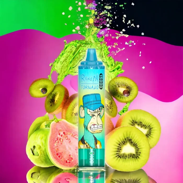 RandM Tornado 15000 Züge Einweg E-Zigarette - Kiwi Passionsfrucht Guave Geschmack,0235% Nikotinsalz,25ml E-Liquid, Schnelle Lieferung innerhalb 5-7 Tagen (5)