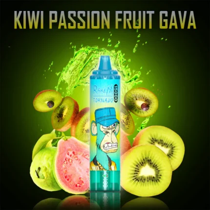 RandM Tornado 15000 Züge Einweg E-Zigarette - Kiwi Passionsfrucht Guave Geschmack,0235% Nikotinsalz,25ml E-Liquid, Schnelle Lieferung innerhalb 5-7 Tagen (6)