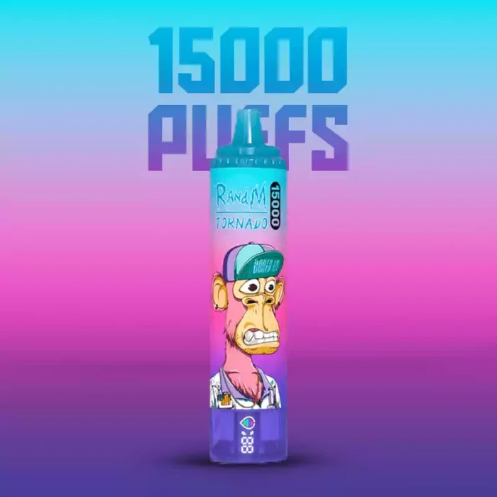 RandM Tornado 15000 Züge Einweg E-Zigarette – Blaubeere Himbeere Geschmack, 25ml E-Liquid, Wiederaufladbarer Akku, Der günstigste Preis 2025, Lieferung in 5 bis 7 Tagen (1)