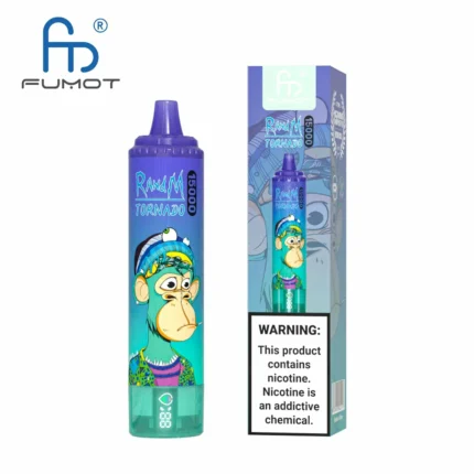 RandM Tornado 15000 Züge Einweg E-Zigarette – Blaubeere auf Eis Geschmack,25ml E-Liquid, 850mAh Akku,Der günstigste Preis 2025 (2)