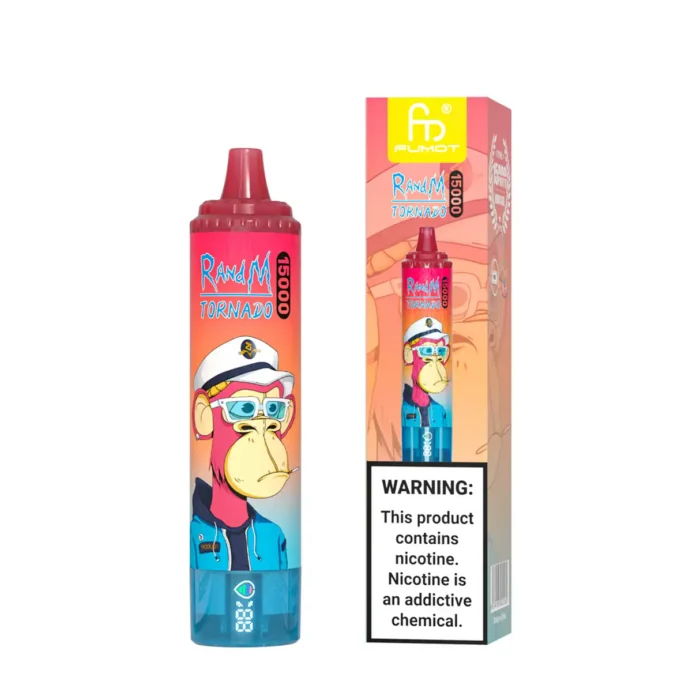 RandM Tornado 15000 Züge Einweg E-Zigarette – Kirsche, Mesh Coil, 25ml E-Liquid, 850mAh Akku – Der günstigste Einzelverkauf, Lieferung in 5 bis 7 Tagen (3)