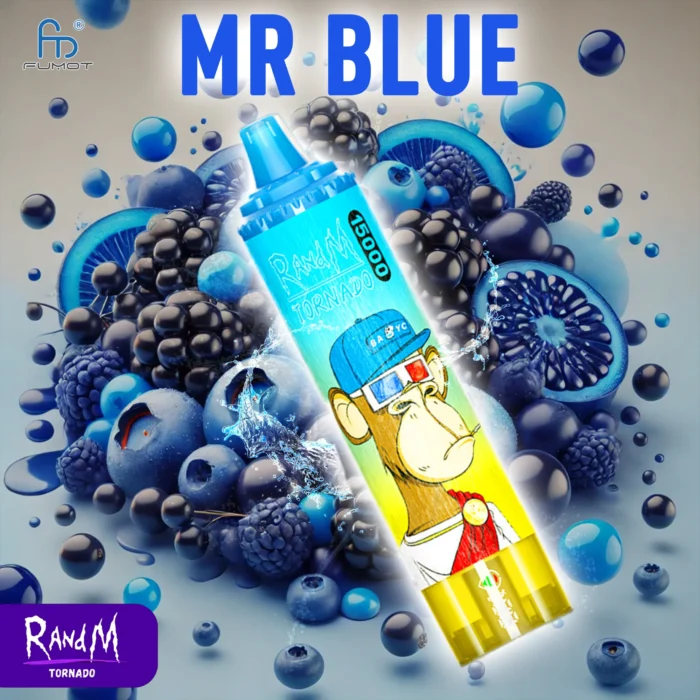 RandM Tornado 15000 Zuege Einweg E Zigarette – Mr. Blau Mesh Coil 25ml E Liquid 850mAh Akku – Der guenstigste Einzelverkauf Lieferung in 5 bis 7 Tagen 1 scaled