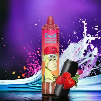 RandM Tornado 15000 Züge Erdbeere Red Bull Einweg E-Zigarette – Mesh Coil, 850mAh Akku,Bestseller 2025 zu günstigen Preisen,Lieferung in 5-7 Tagen (1)