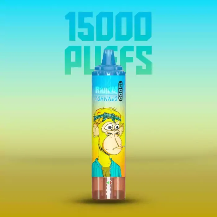 RandM Tornado 15000 Züge Peach Mango Flavor,Rechargeable, Mesh Coil, 25ml E-Liquid,Günstig im Einzelhandel,Lieferung in 5-7 Tagen (2)