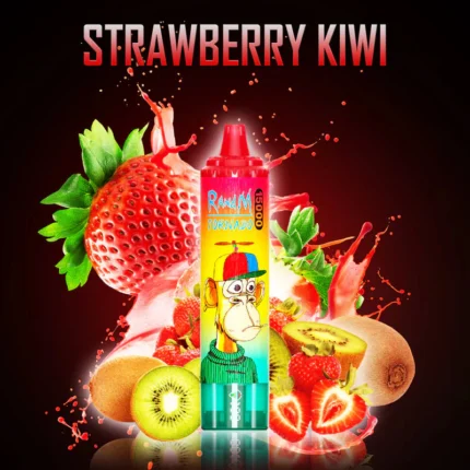 RandM Tornado 15000 Züge – Erdbeere Kiwi, 25ml E-Liquid, RGB-Design, Wiederaufladbarer Akku – Der günstigste Einzelverkauf, Lieferung in 5-7 Tagen (1)