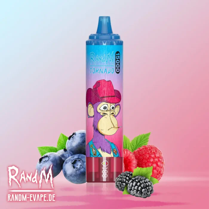 RandM Tornado 15000 Zuege – Gemischte Beere 25ml E Liquid Mesh Coil Wiederaufladbarer AkkuEinzelhandel Guenstiger Preis Lieferung in 5 7 Tagen 1