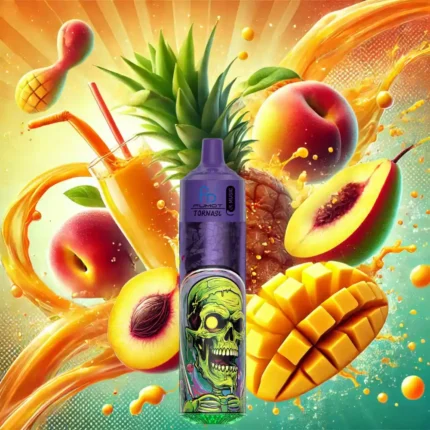 Randm Fumot Tornado 30000 Züge Pfirsich Mango Ananas – Günstig im Einzelhandel, 600 mAh Akku, Musiklicht, Schnelle Lieferung (1)