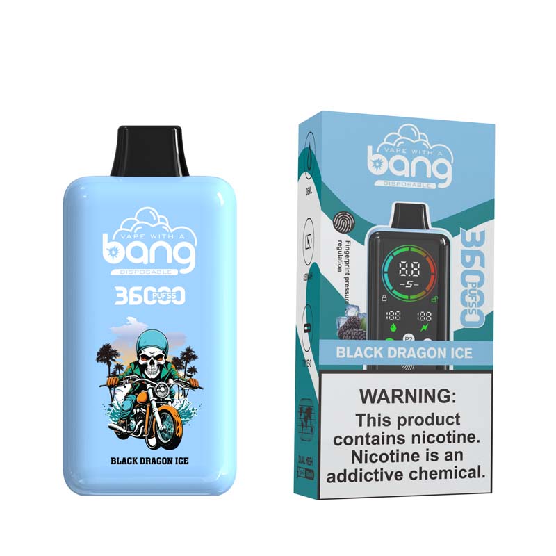 Bang 36000 Power 36K Puffs Disposable Vape Black Dragon Ice Bang 36000